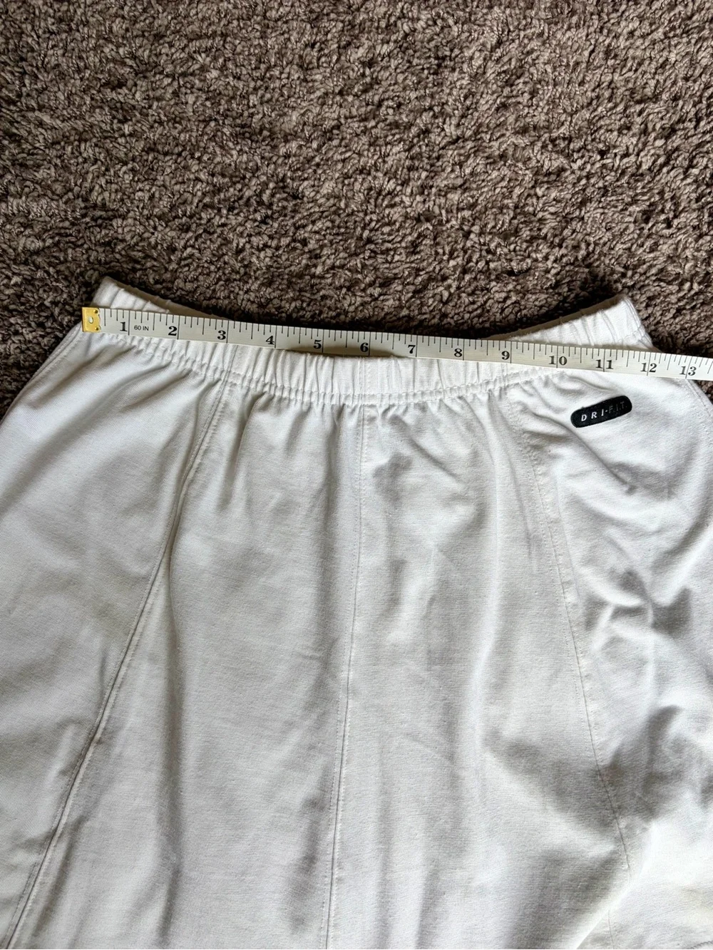 Vintage 90’s Nike White Dri-Fit Tennis Skirt with Court Logo Patch